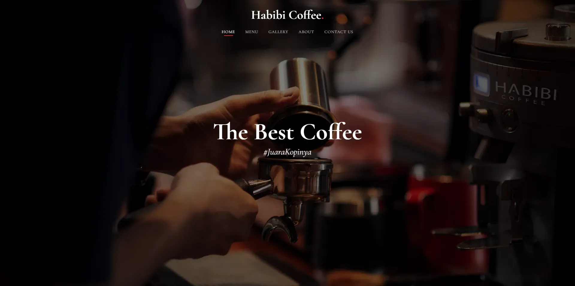 Habibi Coffee Shop — project screenshot